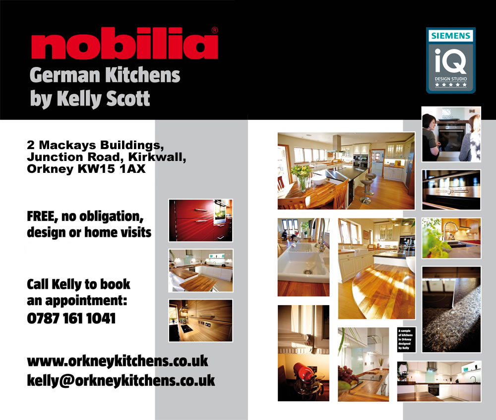 German Kitchens by Kelly Scott - Kitchen Studio in Kirkwall, Orkney - FREE, no obligation, design or home visits AVAILABLE NOW - Call Kelly to book an appointment: 0787 161 1041 / kelly@orkneykitchens.co.uk